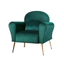 Load image into Gallery viewer, Artiss Armchair Lounge Chair Accent Armchair Green Velvet
