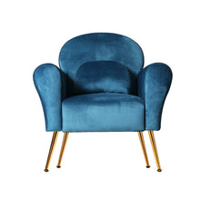 Load image into Gallery viewer, Artiss Armchair Lounge Chair Accent Armchairs Navy Velvet
