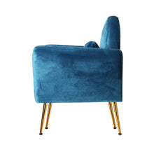 Load image into Gallery viewer, Artiss Armchair Lounge Chair Accent Armchairs Navy Velvet
