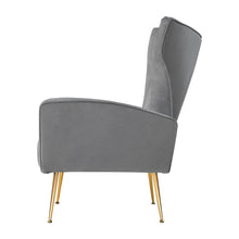 Load image into Gallery viewer, Artiss Armchair Lounge Accent Chair Armchair Velvet Grey
