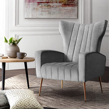 Load image into Gallery viewer, Artiss Armchair Lounge Accent Chair Armchair Velvet Grey
