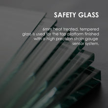 Load image into Gallery viewer, FitSmart Electronic Floor Body Scale Black Digital LCD Glass Tracker Bathroom
