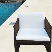 Load image into Gallery viewer, Arcadia Furniture 5 Piece Outdoor Dining Table Set Rattan Table Chairs Garden - Oatmeal and Grey
