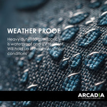 Load image into Gallery viewer, Arcadia Furniture Outdoor 4 Piece Sofa Lounge Set Wicker Rattan Garden - Black and Grey
