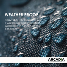 Load image into Gallery viewer, Arcadia Furniture Outdoor 3 Piece Sunlounge Set Rattan Garden Day Bed Lounger - Oatmeal and Grey
