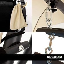 Load image into Gallery viewer, Arcadia Furniture Hammock Swing Chair Chaise Lounger Beige Waterproof Outdoor

