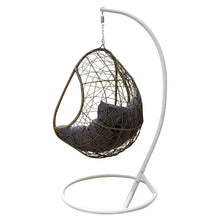 Load image into Gallery viewer, Outdoor Swing Rocking Egg Chair Pod Curved - Brown and Grey by Arcadia
