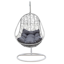 Load image into Gallery viewer, White Outdoor Rocking Egg Chair Swing Lounge Hammock Pod
