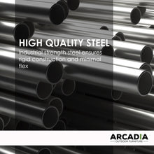 Load image into Gallery viewer, Arcadia Furniture Rocking Egg Chair Outdoor Wicker Rattan Patio Garden Tear Drop - Black and Cream
