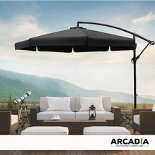 Load image into Gallery viewer, Arcadia Furniture 3M Outdoor Umbrella Grey Cantilever Garden Beach Patio Pool
