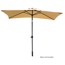 Load image into Gallery viewer, Arcadia Furniture Umbrella 3 Metre Umbrella with Solar LED Lights Garden Yard - Beige
