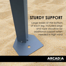 Load image into Gallery viewer, Arcadia Gazebo 3 x 3 Metre Canopy Navy Portable Pop Up Outdoor Beach
