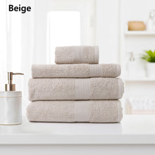 Load image into Gallery viewer, Royal Comfort 4 Piece Cotton Bamboo Towel Set 450GSM Luxurious Absorbent Plush - Beige
