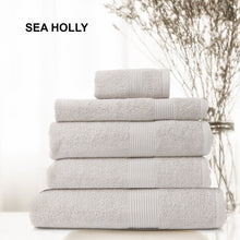 Load image into Gallery viewer, Royal Comfort 5 Piece Cotton Bamboo Towel Set 450GSM Luxurious Absorbent Plush - Sea Holly
