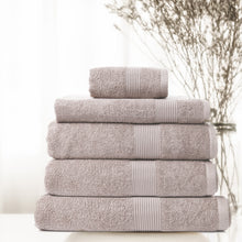 Load image into Gallery viewer, Royal Comfort 5 Piece Cotton Bamboo Towel Set 450GSM Luxurious Absorbent Plush - Champagne
