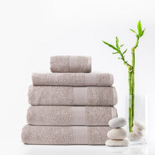 Load image into Gallery viewer, Royal Comfort 5 Piece Cotton Bamboo Towel Set 450GSM Luxurious Absorbent Plush - Champagne
