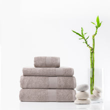 Load image into Gallery viewer, Royal Comfort 4 Piece Cotton Bamboo Towel Set 450GSM Luxurious Absorbent Plush - Champagne
