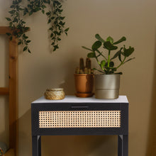 Load image into Gallery viewer, Casa Decor Tulum Rattan Bedside Table Drawers Table Nightstand Cabinet Black
