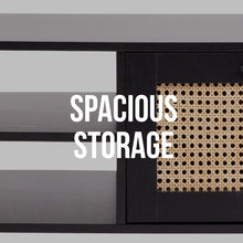 Load image into Gallery viewer, Casa Decor Tulum Rattan Coffee Table Storage Drawer Furniture Wooden Black
