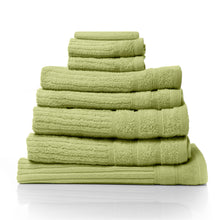 Load image into Gallery viewer, Royal Comfort Eden Egyptian Cotton 600GSM 8 Piece Luxury Bath Towels Set - Spearmint

