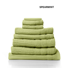Load image into Gallery viewer, Royal Comfort Eden Egyptian Cotton 600GSM 8 Piece Luxury Bath Towels Set - Spearmint
