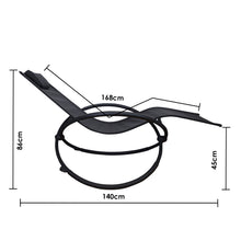 Load image into Gallery viewer, Arcadia Furniture Zero Gravity Portable Foldable Rocking Chair Recliner Lounge - Black
