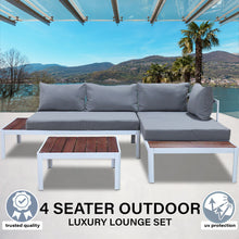 Load image into Gallery viewer, Milano 3pc Outdoor Furniture Lounge Sofa Set Poolside Deck Patio Setting Garden

