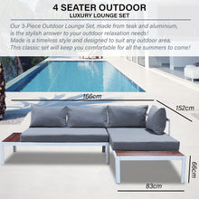 Load image into Gallery viewer, Milano 3pc Outdoor Furniture Lounge Sofa Set Poolside Deck Patio Setting Garden
