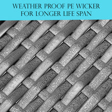 Load image into Gallery viewer, Milano Outdoor Sun Lounge Pool Bed Deck Rattan Chair Curved Design Wicker Sofa
