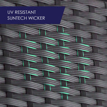 Load image into Gallery viewer, Milano 9 Piece Wicker Rattan Sofa Set Black Grey Outdoor Lounge Patio Furniture
