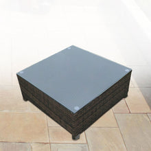 Load image into Gallery viewer, Milano 7 Piece Wicker Rattan Sofa Set Oatmeal Grey Outdoor Lounge Furniture
