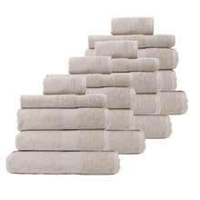Load image into Gallery viewer, Royal Comfort 20 Piece Cotton Bamboo Towel Bundle Set 450GSM Luxurious Absorbent - Beige
