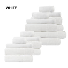 Load image into Gallery viewer, Royal Comfort 18 Piece Cotton Bamboo Towel Bundle Set 450GSM Luxurious Absorbent - White
