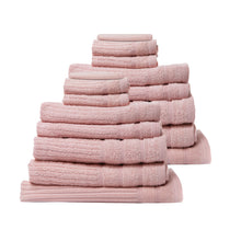 Load image into Gallery viewer, Royal Comfort 16 Piece Egyptian Cotton Eden Towel Set 600GSM Luxurious Absorbent - Blush
