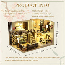 Load image into Gallery viewer, Dollhouse Miniature with Furniture Kit Plus Dust Proof and Music Movement - Creative Room (1:24 Scale Creative Room Idea)

