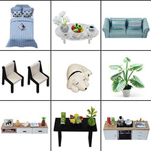 Load image into Gallery viewer, Dollhouse Miniature with Furniture Kit Plus Dust Proof and Music Movement - Met you (1:24 Scale Creative Room Idea)
