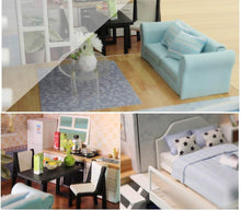 Load image into Gallery viewer, Dollhouse Miniature with Furniture Kit Plus Dust Proof and Music Movement - Met you (1:24 Scale Creative Room Idea)
