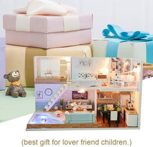 Load image into Gallery viewer, Dollhouse Miniature with Furniture Kit Plus Dust Proof and Music Movement - Met you (1:24 Scale Creative Room Idea)
