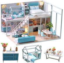Load image into Gallery viewer, Dollhouse Miniature with Furniture Kit Plus Dust Proof and Music Movement - Poetic Life (1:24 Scale Creative Room Idea)
