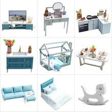 Load image into Gallery viewer, Dollhouse Miniature with Furniture Kit Plus Dust Proof and Music Movement - Poetic Life (1:24 Scale Creative Room Idea)
