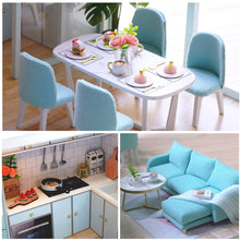 Load image into Gallery viewer, Dollhouse Miniature with Furniture Kit Plus Dust Proof and Music Movement - Poetic Life (1:24 Scale Creative Room Idea)
