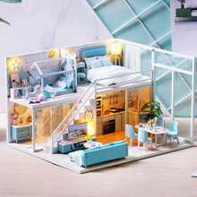 Load image into Gallery viewer, Dollhouse Miniature with Furniture Kit Plus Dust Proof and Music Movement - Poetic Life (1:24 Scale Creative Room Idea)
