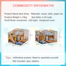 Load image into Gallery viewer, Dollhouse Miniature with Furniture Kit Plus Dust Proof and Music Movement - Valentine&#39;s Day Gift Idea
