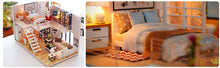 Load image into Gallery viewer, Dollhouse Miniature with Furniture Kit Plus Dust Proof and Music Movement - M9 (1:24 Scale Creative Room Idea)
