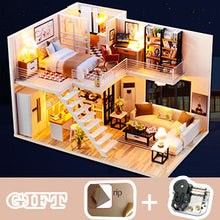 Load image into Gallery viewer, Dollhouse Miniature with Furniture Kit Plus Dust Proof and Music Movement - M9 (1:24 Scale Creative Room Idea)
