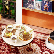 Load image into Gallery viewer, Dollhouse Miniature with Furniture Kit Plus Dust Proof and Music Movement - Forest Tea Shop
