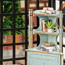 Load image into Gallery viewer, Dollhouse Miniature with Furniture Kit Plus Dust Proof and Music Movement - Forest Tea Shop
