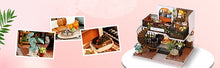 Load image into Gallery viewer, Dollhouse Miniature with Furniture Kit Plus Dust Proof and Music Movement - Forest Tea Shop
