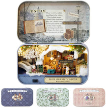 Load image into Gallery viewer, Box Theatre Doll House Furniture Miniature, 1:24 Dollhouse Kit for Kids (in Winter)
