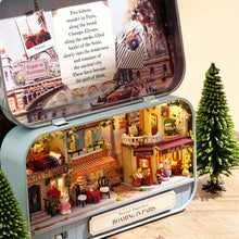Load image into Gallery viewer, Box Theatre Doll House Furniture Miniature, 1:24 Dollhouse Kit for Kids (Roaming in Paris)
